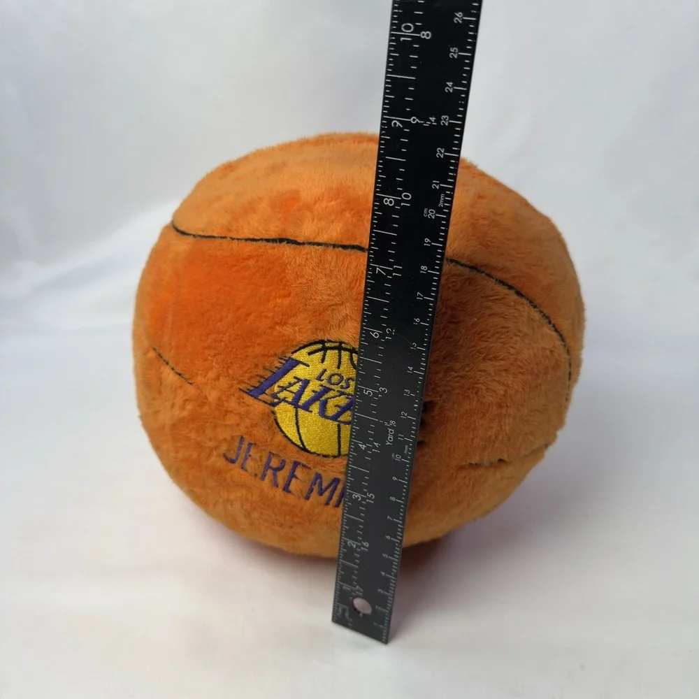 Lakers Plushie Basketball With Jeremiah Name Los Angeles Lakers Color Orange